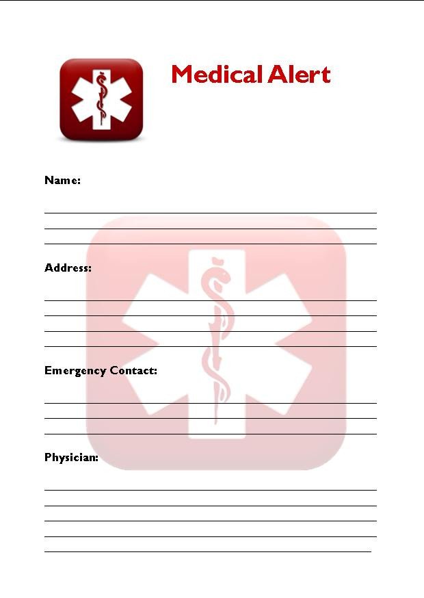 Wallet Id Card Template 8 Best Of Free Printable Medical Cards Free
