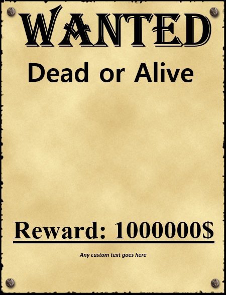 Wanted Poster Template Free Printable 29 Free Wanted Poster Templates Fbi and Old West