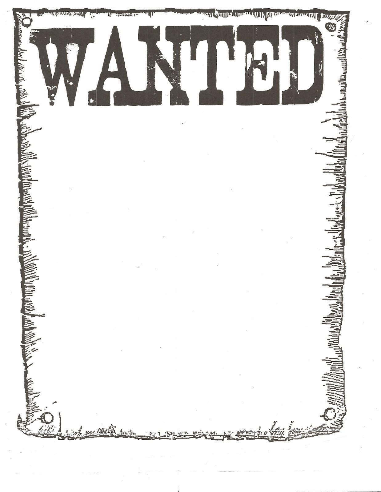 Wanted Poster Template Free Printable Wanted Poster Classroom Freebies