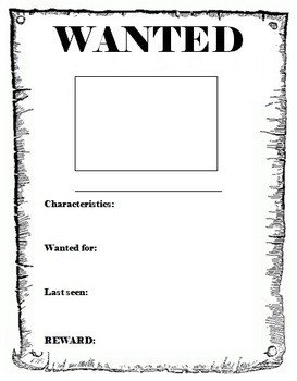 Wanted Poster Template Free Printable Wanted Poster Template by Miss Db