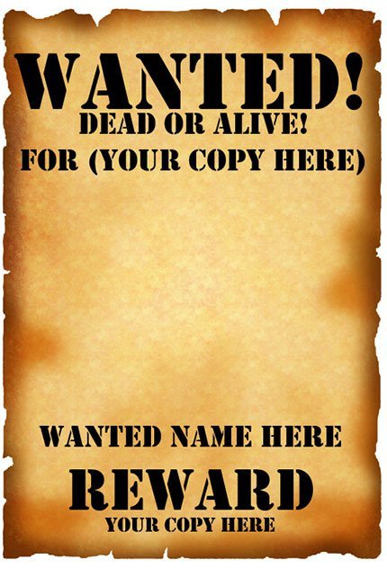 Wanted Poster Template Microsoft Word 29 Free Wanted Poster Templates Fbi and Old West