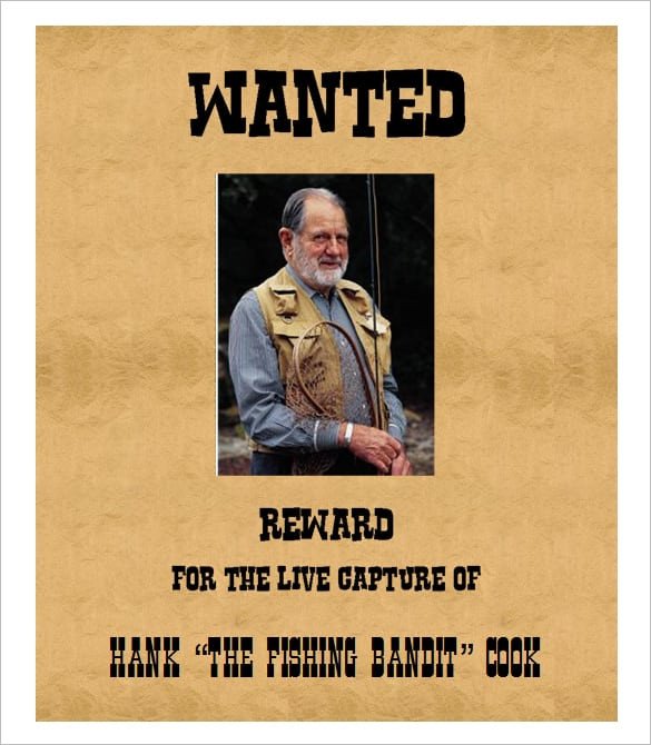 Wanted Poster Template Microsoft Word 4 Free Wanted Poster Templates Excel Pdf formats