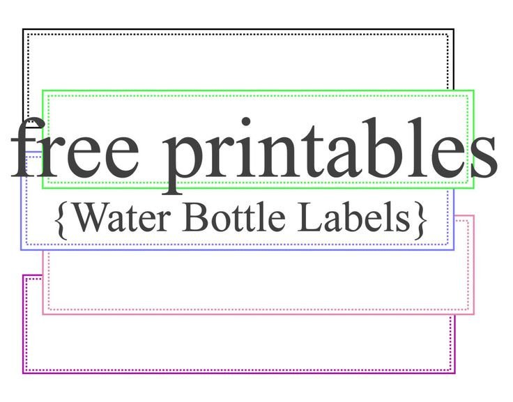 Water Bottle Label Template This is Super Awesome Sight with tons Of Free Printable