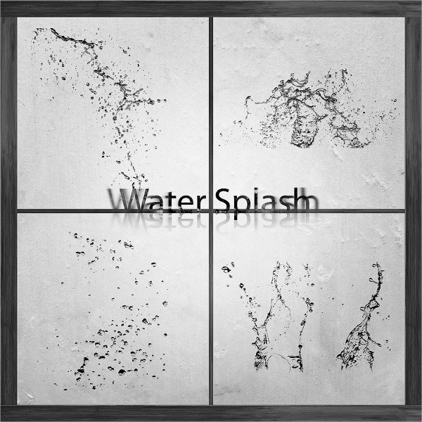 Water Splash Brush Photoshop 16 Water Splash Brushes Free Psd Abr Eps format
