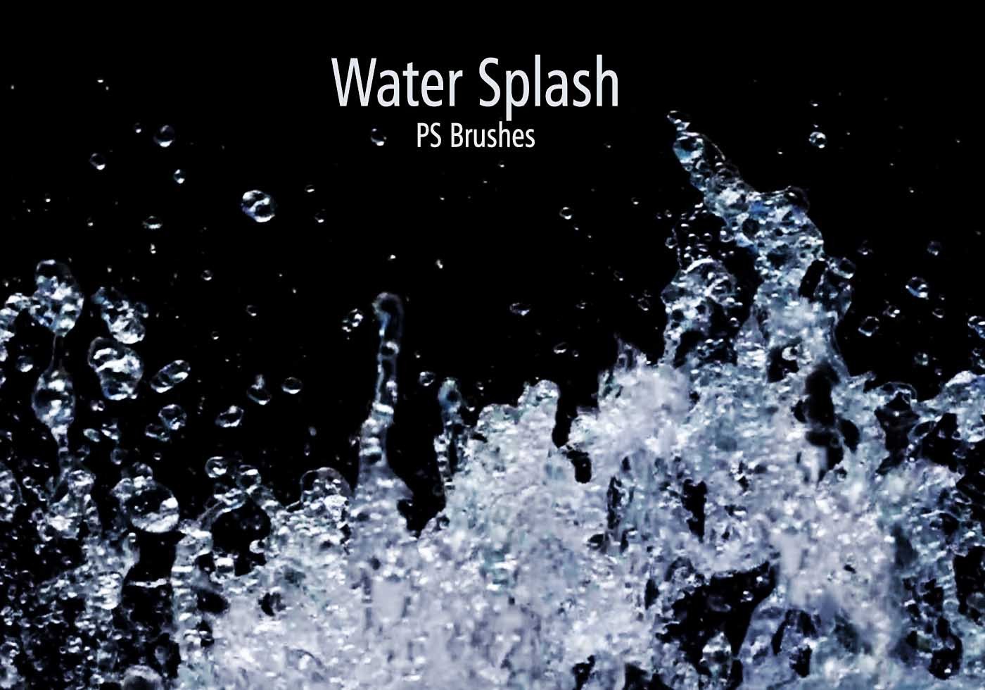 Water Splash Brush Photoshop 20 Water Splash Brushes Abr Vol 1 Free Shop Brushes