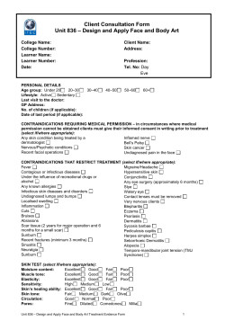 Waxing Consultation form Template Microdermabrasion Client Consultation form