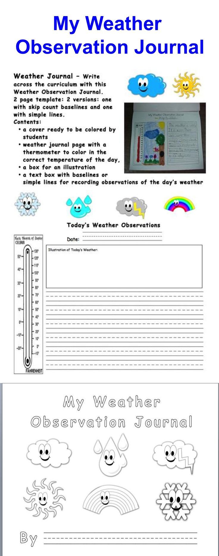 Weather Journal Template 88 Best 2nd Grade Science Images On Pinterest