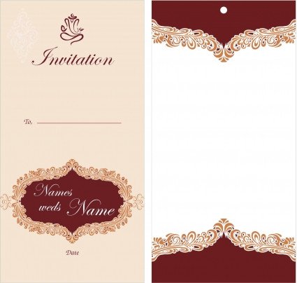 Wedding Card Template Free Download Free Printable Wedding Invitation Templates Download