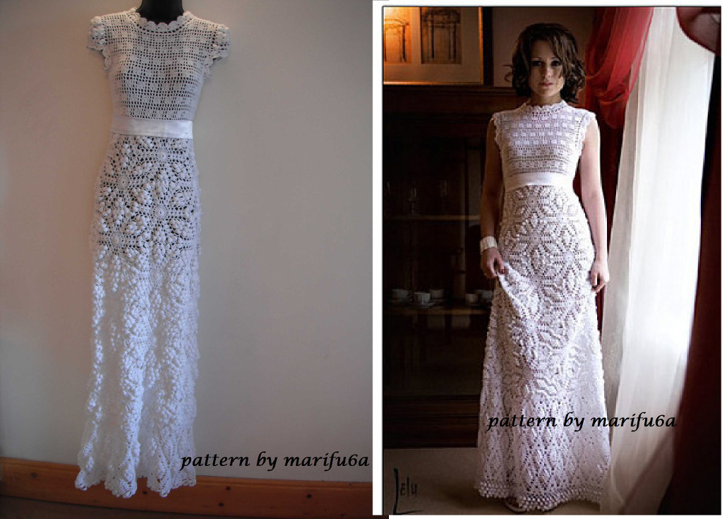 Wedding Dress Patterns Free Crochet Wedding Dress by Marifu6a Craftsy