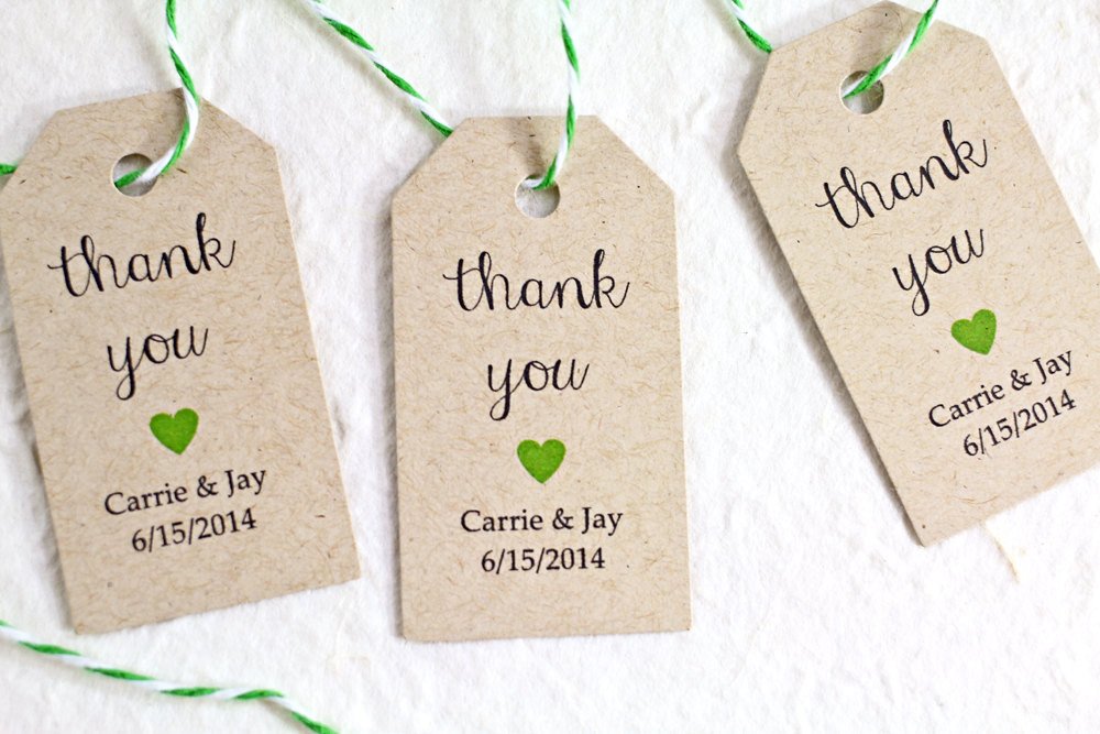 Wedding Favor Tags Template Personalized Wedding Favor Tags Kraft Paper Rustic by Idotags