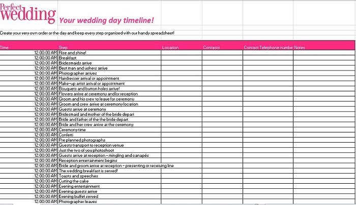 Wedding Guest List Template 35 Beautiful Wedding Guest List &amp; Itinerary Templates