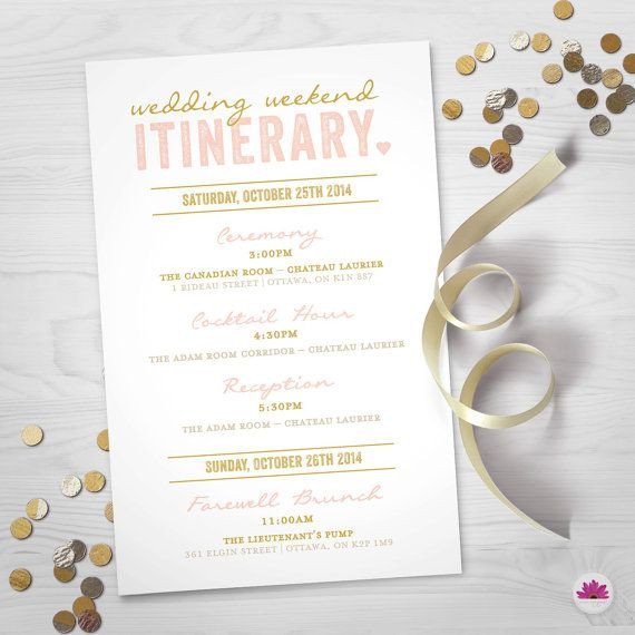Wedding Itinerary for Guests 25 Best Ideas About Wedding Weekend Itinerary On