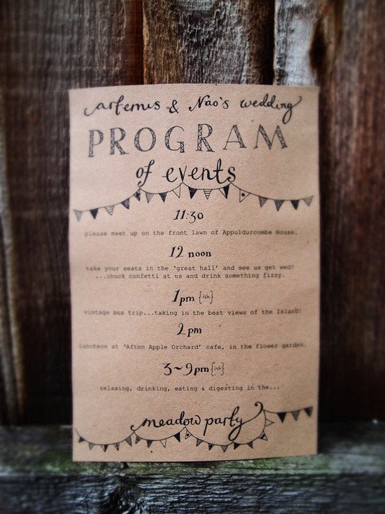 Wedding Itinerary for Guests Wedding Stationery Inspiration Day Of Itineraries
