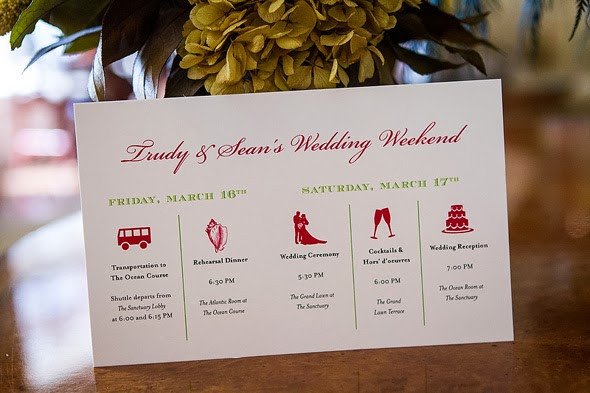 Wedding Itinerary for Guests Wedology by Dejanae events Wedding Weekend Fun