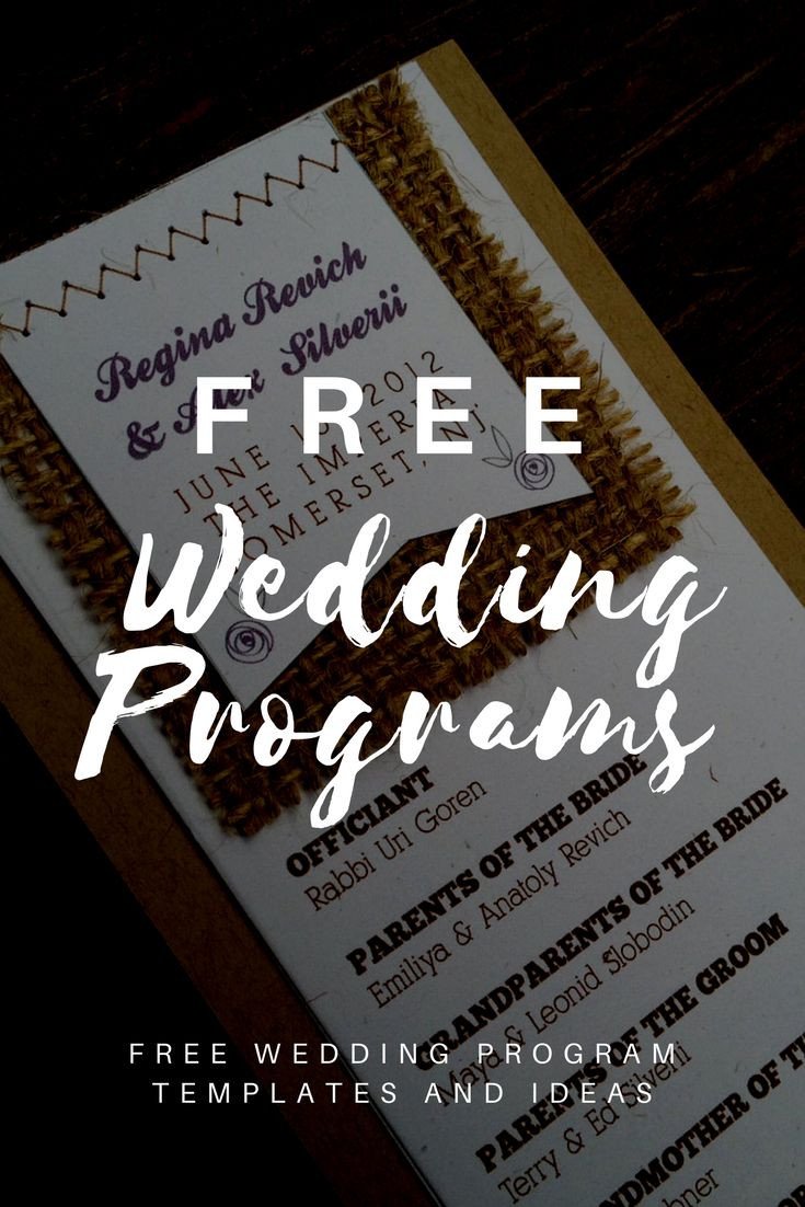 Wedding Programs Free Templates Best 25 Wedding Program Templates Ideas On Pinterest