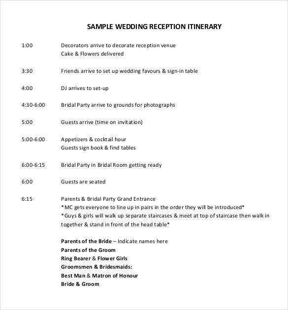 Wedding Reception Program Sample Wedding Program Templates – 15 Free Word Pdf Psd