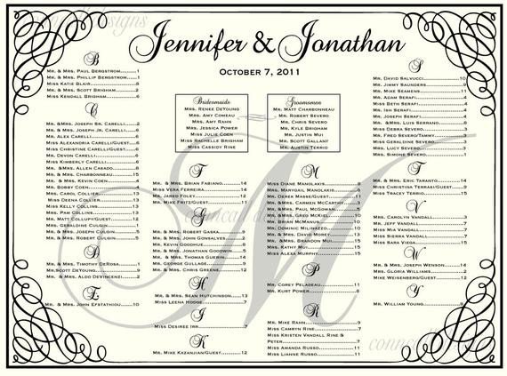 Wedding Reception Seating Charts Template Wedding Seating Chart Seating Template by Charmingpapershop