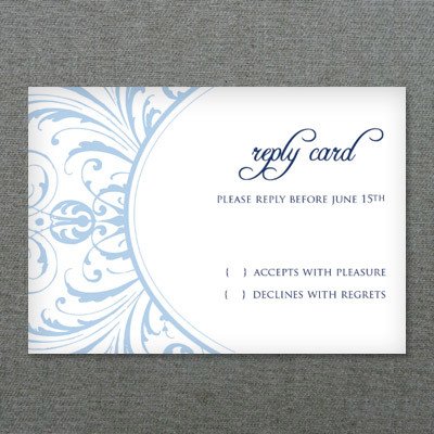 Wedding Rsvp Cards Template Deco Scroll Wedding Rsvp Card Template – Download &amp; Print