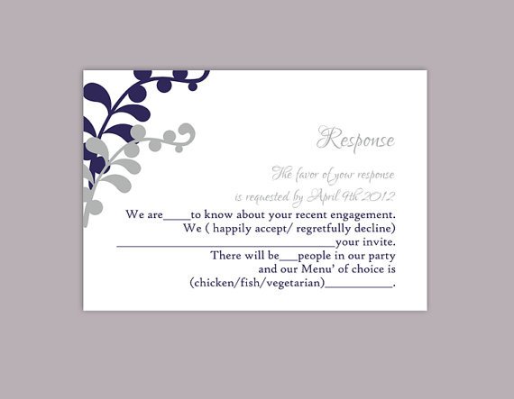 Wedding Rsvp Cards Template Diy Wedding Rsvp Template Editable Text Word File Download