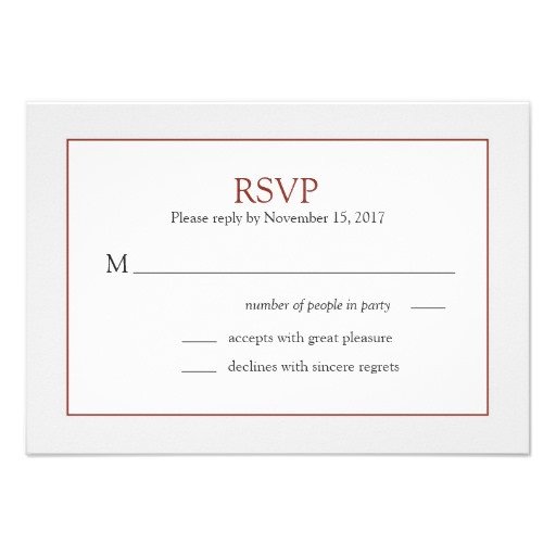Wedding Rsvp Cards Templates Invitation Design Free Download