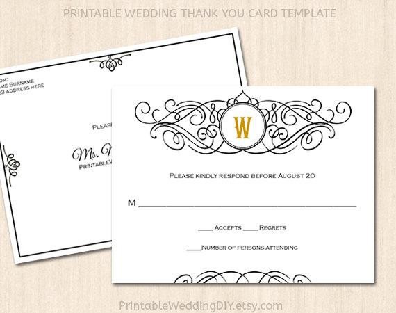 Wedding Rsvp Cards Templates Printable Wedding Rsvp Postcard Template Editable Wedding
