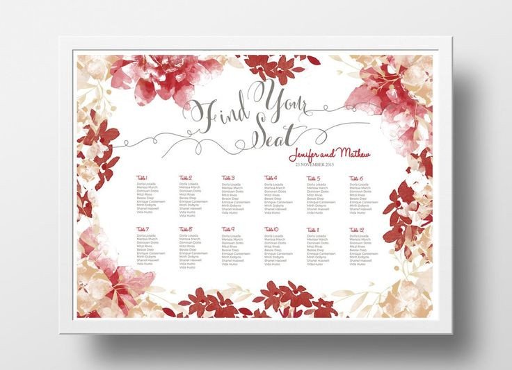 Wedding Seating Chart Poster Templates 12 Best Diy Wedding Seating Chart Poster Templates Images