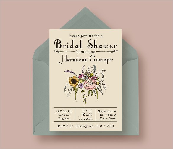 Wedding Shower Invite Template 33 Best Bridal Shower Invitation Templates Word Psd Ai