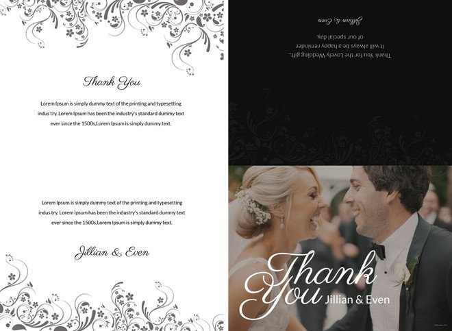 Wedding Thank You Card Template 34 Free Thank You Card Templates Psd Ai Vector Eps