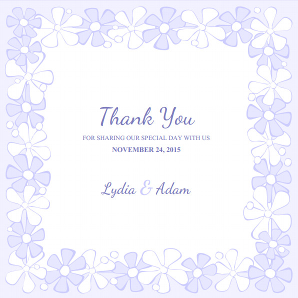 Wedding Thank You Card Template Wedding Thank You Cards Archives Superdazzle Custom