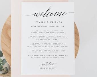 Wedding Welcome Letter Template Template