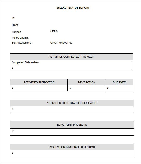 Weekly Activities Report Template 36 Weekly Activity Report Templates Pdf Doc