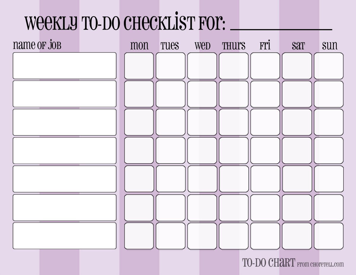 Weekly Chore Chart Printable How to Build Your Perfect Planner System Week 21 Make