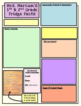 Weekly Classroom Newsletter Template Weekly Newsletter Template Editable by Mrs Marcum S