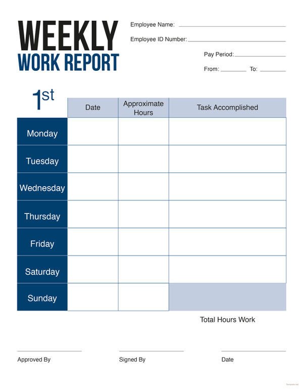 Weekly Sales Reports Templates 45 Sample Weekly Report Templates Word Pdf