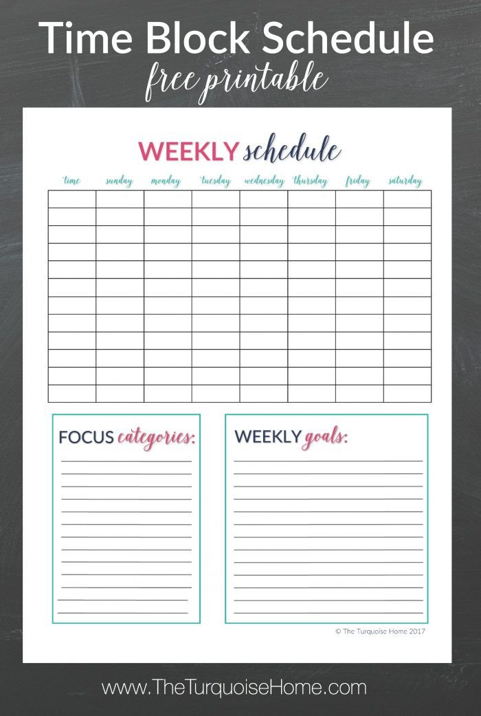 Weekly Time Schedule Template An organized Work Day My Big Secret for Being Crazy
