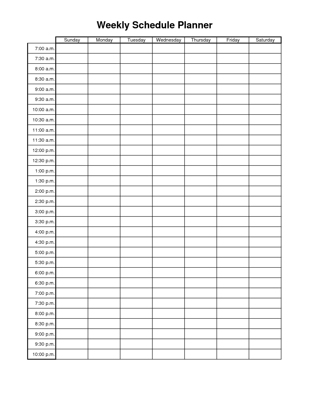 Weekly Time Schedule Template Ftu Schedule Template Found Free On the I Do Not