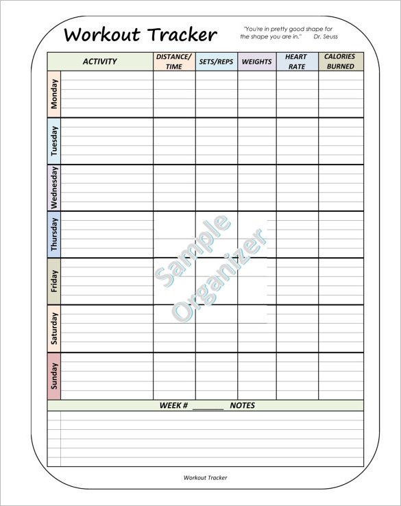 Weekly Workout Schedule Template 10 Exercise Schedule Templates Docs Pdf