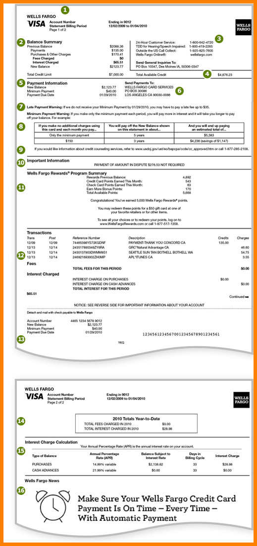 Wells Fargo Bank Statement Template 10 Wells Fargo Statement Template