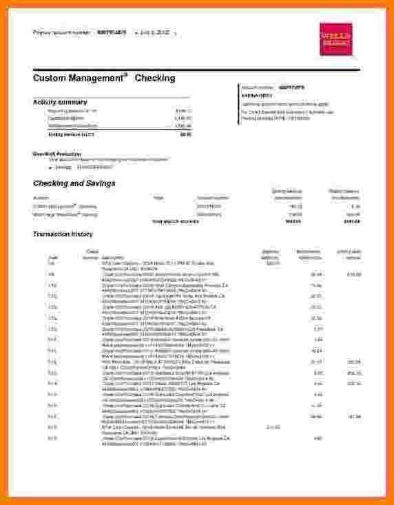 Wells Fargo Bank Statement Template Wells Fargo Bank Statement Template Free Download Aashe