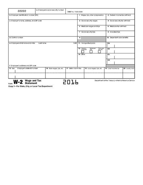 Wisconsin W2 form File form W 2 2016 Pdf