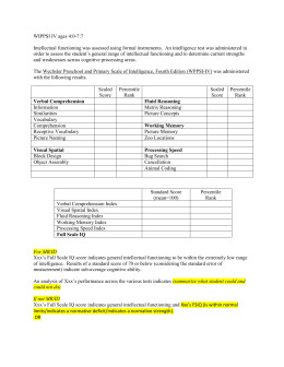Wj Iv Report Template 8 Cognitive Template Kabc