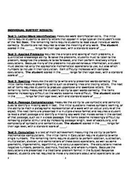 Wj Iv Report Template Woodcock Johnson Iv – Test Of Achievement Standard Wj Iv Report Template Woodcock Johnson Iv – Test Of Achievement Standard