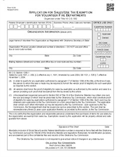 Workers Comp Waiver form Oklahoma form 13 36 Fillable Application for Sales Use Tax