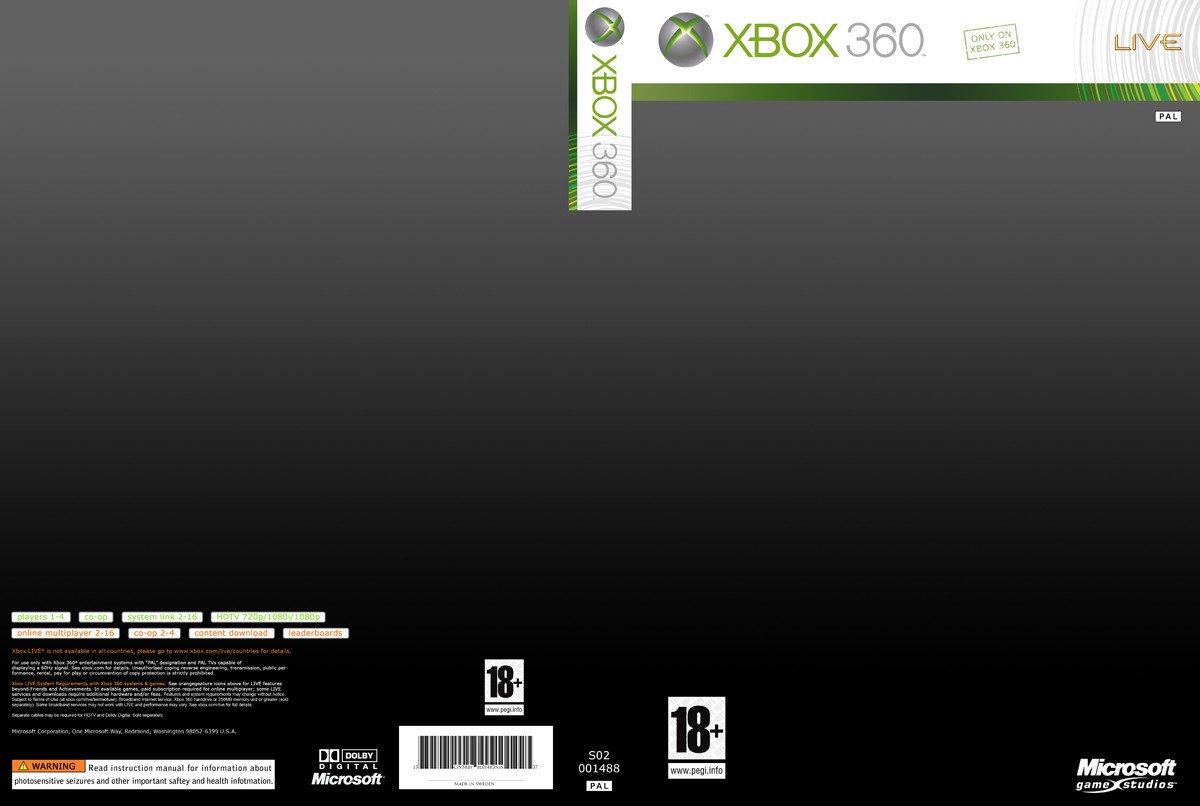 Xbox 360 Cover Template Alternativecoverart