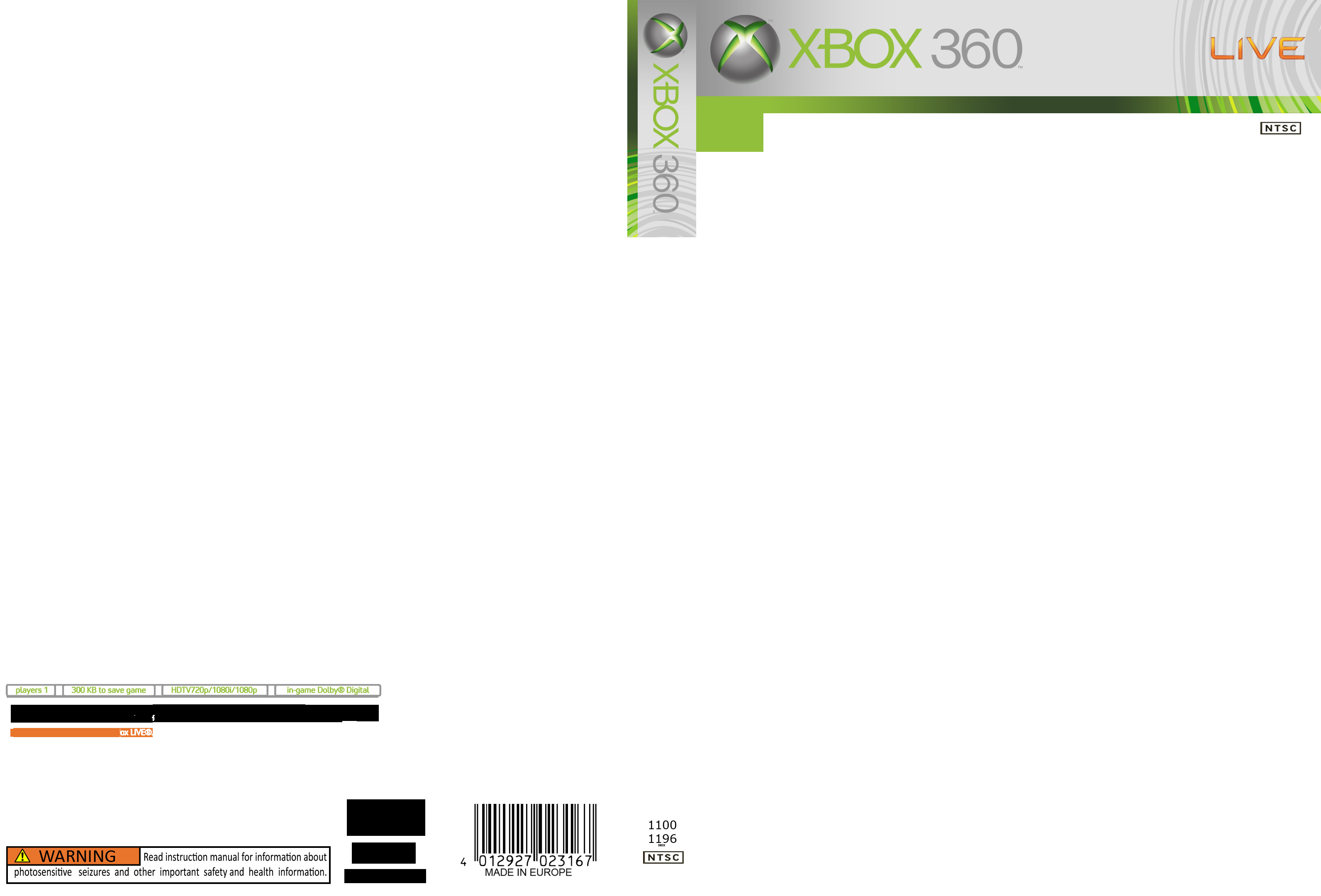 Xbox 360 Cover Template Xbox 360 Cover Template by Georgiajedward On Deviantart