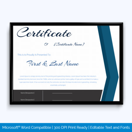 Years Of Service Certificate Template Years Of Service Award Certificate Templates Word Layouts