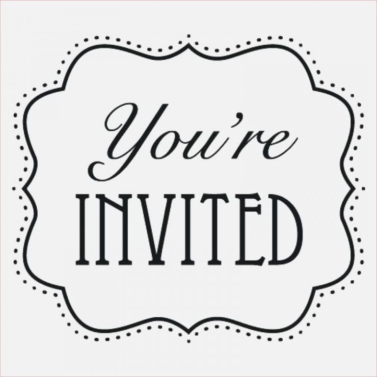 You are Invited Template You Re Invited Template