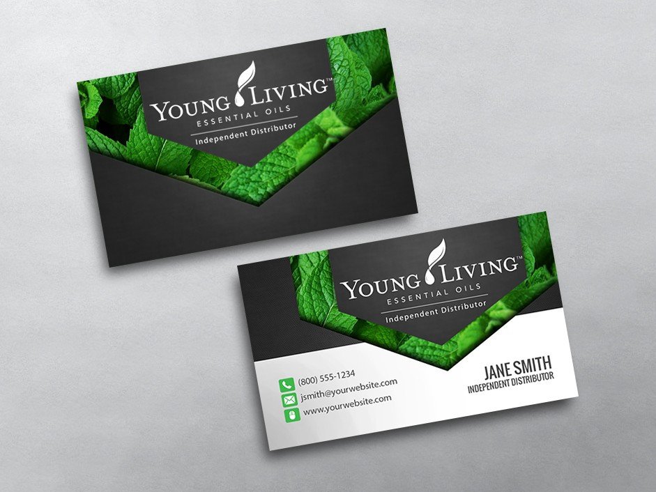 Young Living Business Card Template Young Living Business Cards