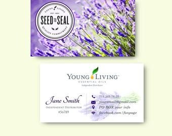 Young Living Business Card Template Young Living Cards
