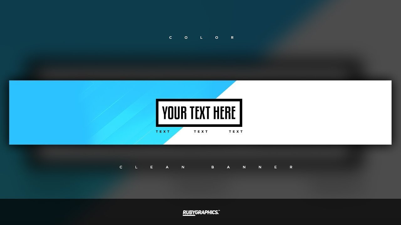 Youtube Banner Template Photoshop Free Gfx Free Shop Banner Template Clean 2d Custom
